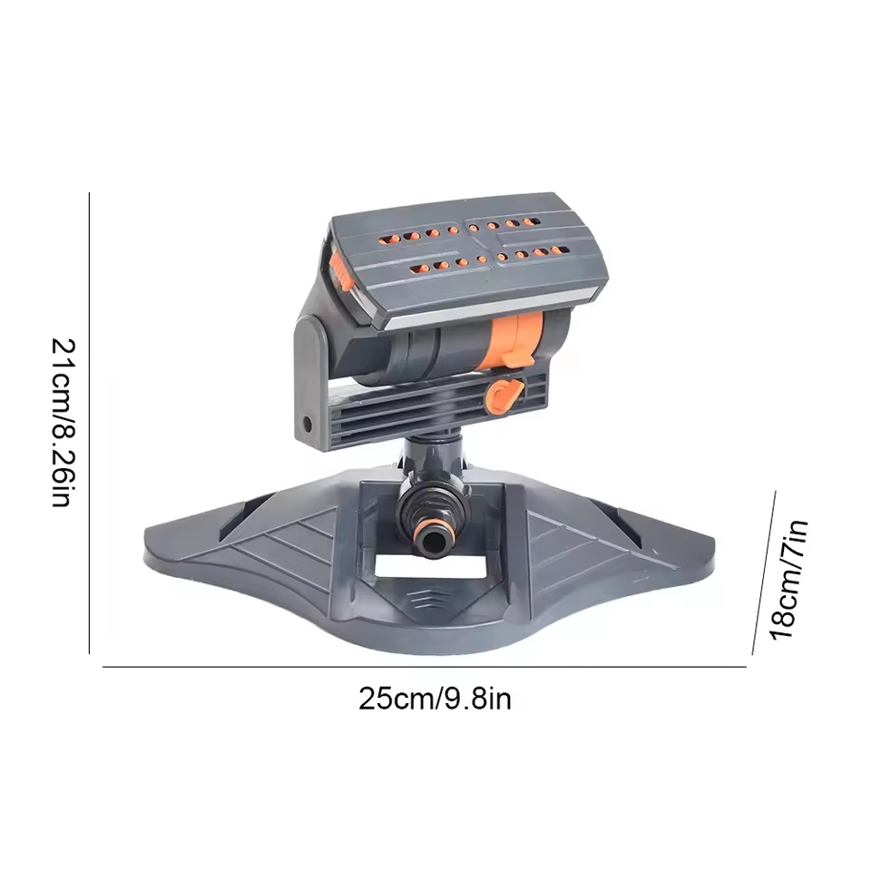 New Automatic Garden Sprinkler Adjustable Large Coverage Lawn Sprinkler 16 Holes Rotating Lawn Sprinkler for Outdoor Yard Garden | Fugo Best