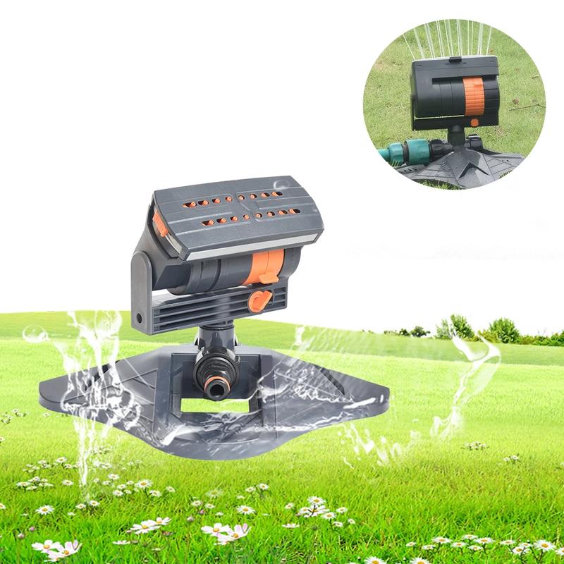 New Automatic Garden Sprinkler Adjustable Large Coverage Lawn Sprinkler 16 Holes Rotating Lawn Sprinkler for Outdoor Yard Garden | Fugo Best