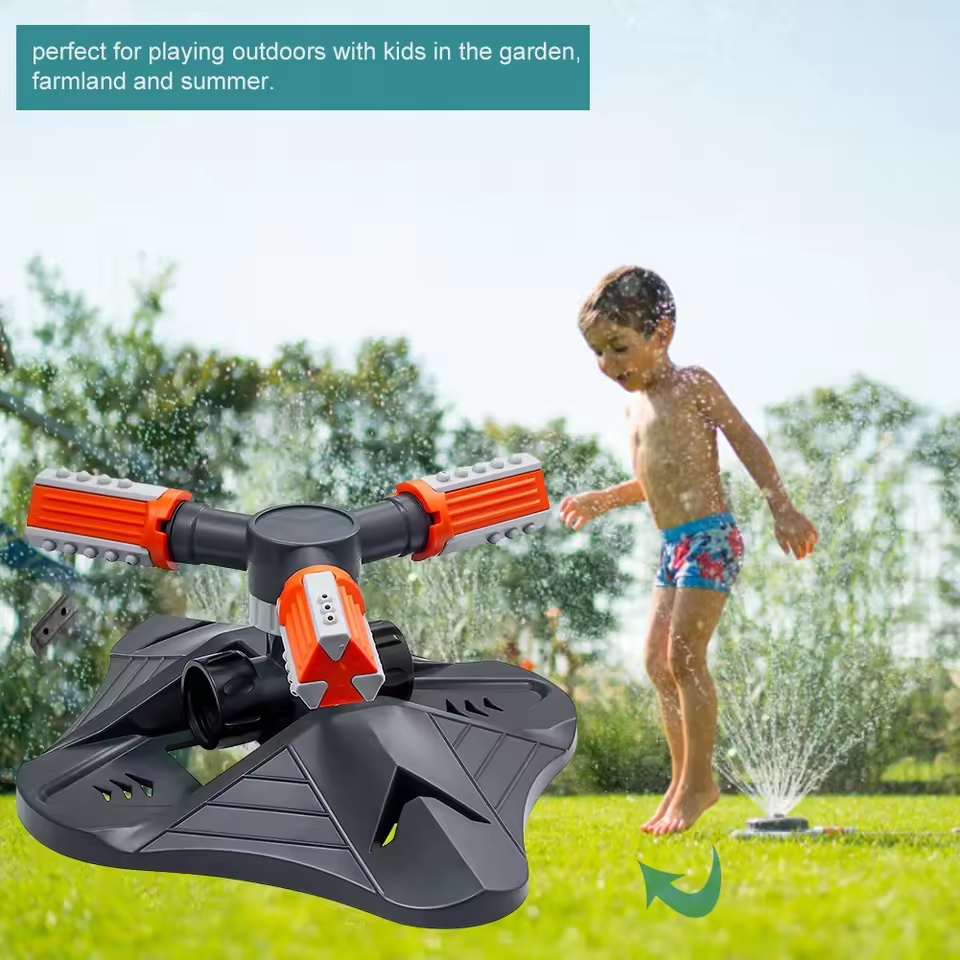 Garden Sprinkler Automatic 360 Degree Rotating Water Sprayer 3 Fork Irrigation Lawn Sprinkler for Agriculture Irrigation | Fugo Best