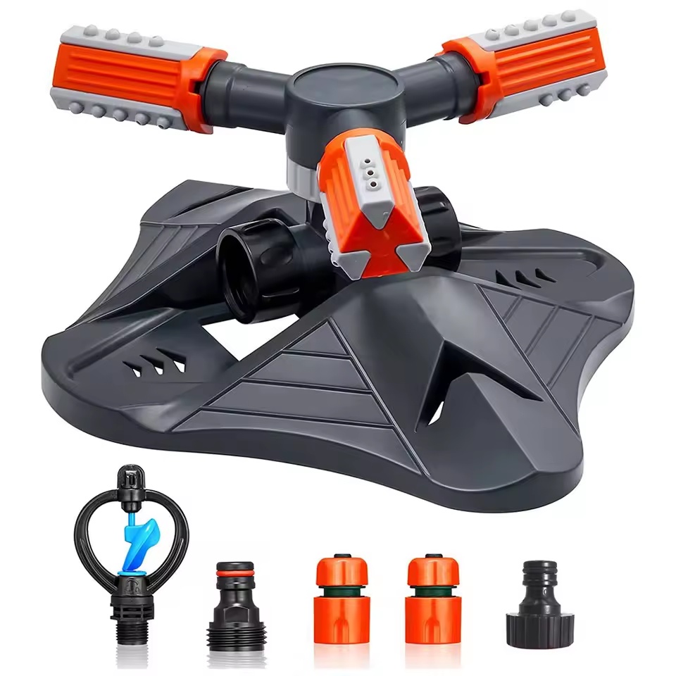 Garden Sprinkler Automatic 360 Degree Rotating Water Sprayer 3 Fork Irrigation Lawn Sprinkler for Agriculture Irrigation | Fugo Best