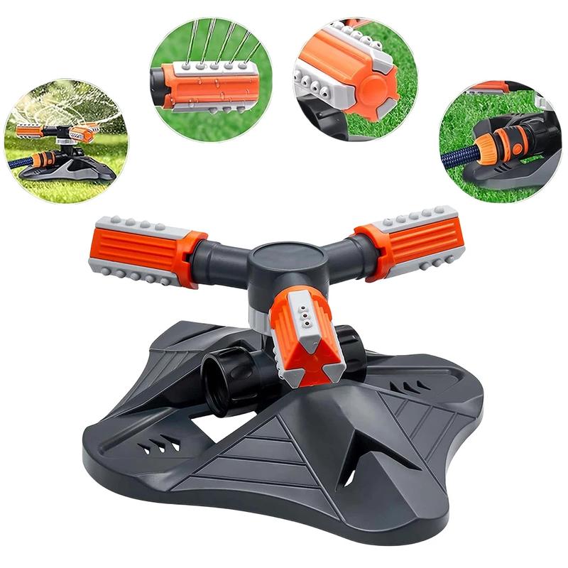 Garden Sprinkler Automatic 360 Degree Rotating Water Sprayer 3 Fork Irrigation Lawn Sprinkler for Agriculture Irrigation | Fugo Best