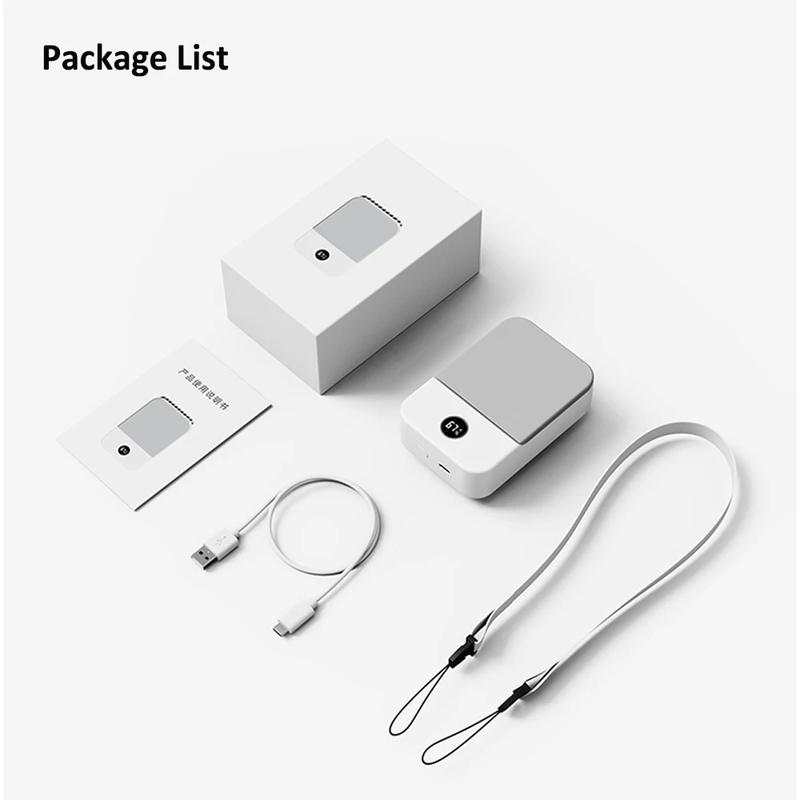 Waist Fan Portable Outdoor Mini Hanging Neck Fan 3 Gear Strong Wind Bladeless Waist Neck Fan Air Cooler USB Fan 2000Mah | Fugo Best