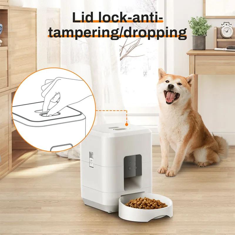 2025 New 2L Pet Feeder Intelligent Automatic Pet Feeder Wifi Application Smart Dry Food Pet Cat Bowl Dog Bowl Home Pet Supplies | Fugo Best