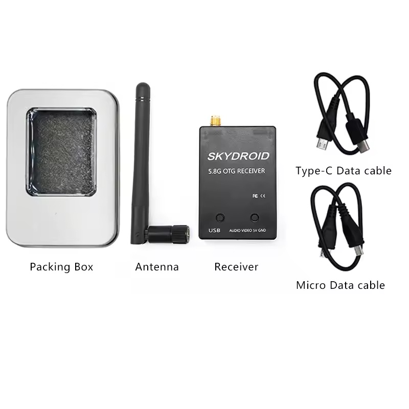 SKYDROID 5.8Ghz 150CH FPV Receiver UVC 5.8G Dual Receiver Double/Single Antenna OTG Smartphone For Android Phone RC Drone Parts | Fugo Best