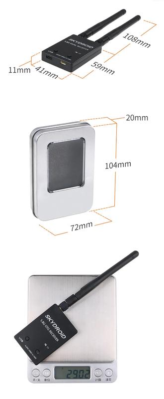 SKYDROID 5.8Ghz 150CH FPV Receiver UVC 5.8G Dual Receiver Double/Single Antenna OTG Smartphone For Android Phone RC Drone Parts | Fugo Best