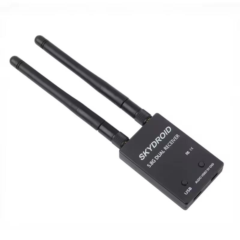 Skydroid UVC Single /Dual Antenna Control Receiver OTG 150CH 5.8G Full Channel FPV Receiver W/Audio for Android Smart Phone PC M | Fugo Best