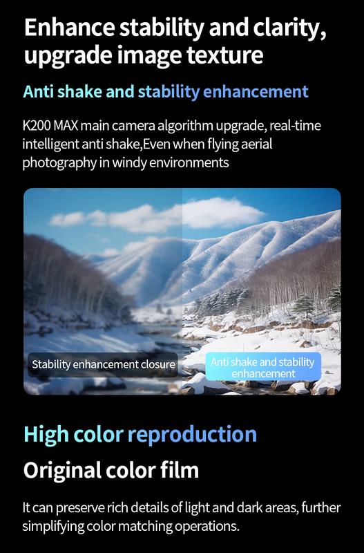 K200 MAX 8K HD Drone 5KM FPV Transmission With Optical Flow Positioning Obstacle Avoidance for Professional Aerial Photography | Fugo Best