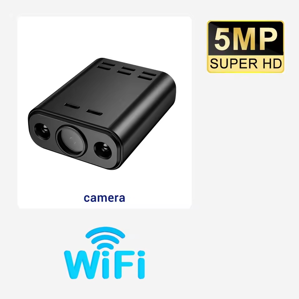 5MP Mini WIFI Camera HD Built-in Battery Human Tracking IP Remote Monitoring Camcorders IR Night Vision Body Cam Protable Cam | Fugo Best