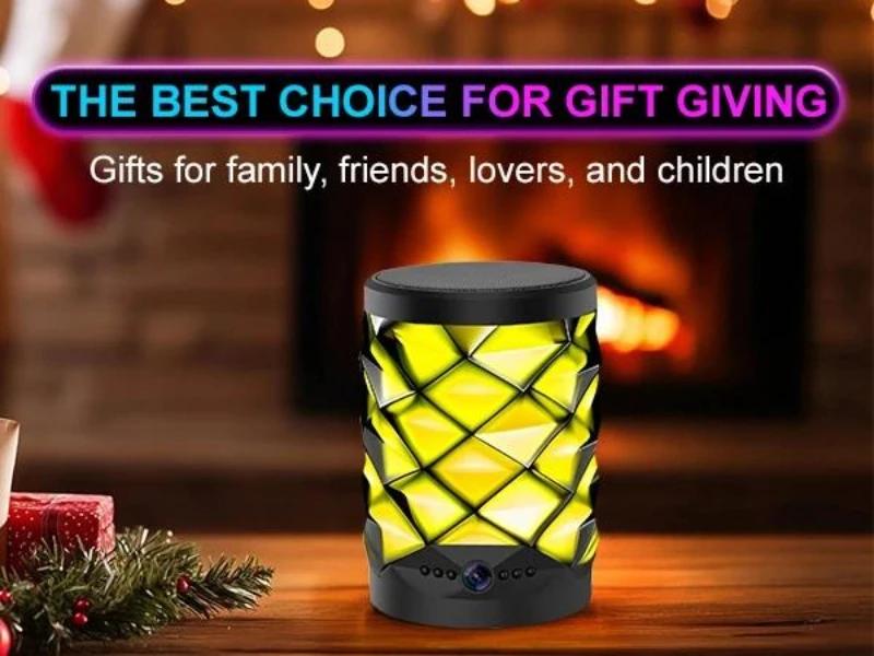 1080P HD Mini WiFi Camera Bluetooth Speaker Camera Bidirectional Intercom Night Vision Motion Detection Home Security Monitoring | Fugo Best