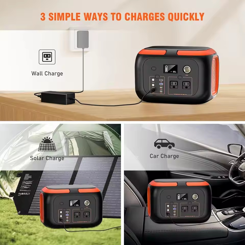 600W/300W/200W/120W Portable Power Station,110V AC Outlets Solar Generator Storage Energy Power Bank For Camping Travel RV Home | Fugo Best