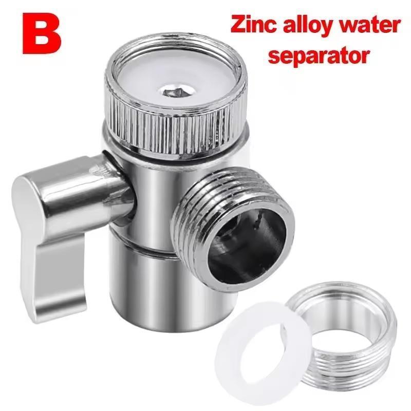 Faucet 1 in 2 Out Water Distributor Switch Shower Basin Faucet Diverter Valve External Washing Machine Water Pipe Switch Valve | Fugo Best