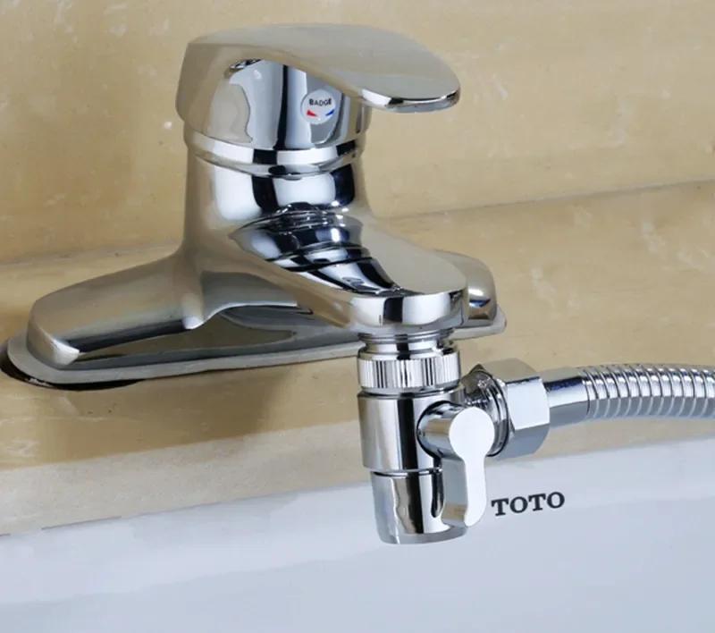 Faucet 1 in 2 Out Water Distributor Switch Shower Basin Faucet Diverter Valve External Washing Machine Water Pipe Switch Valve | Fugo Best