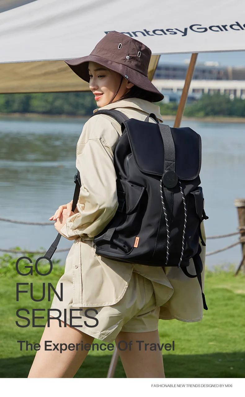 Mixi 16 Laptop Backpack Women Men Waterproof Lightweight Casual Weekender Travel Bags College Students Rucksack 17 Inch White | Fugo Best