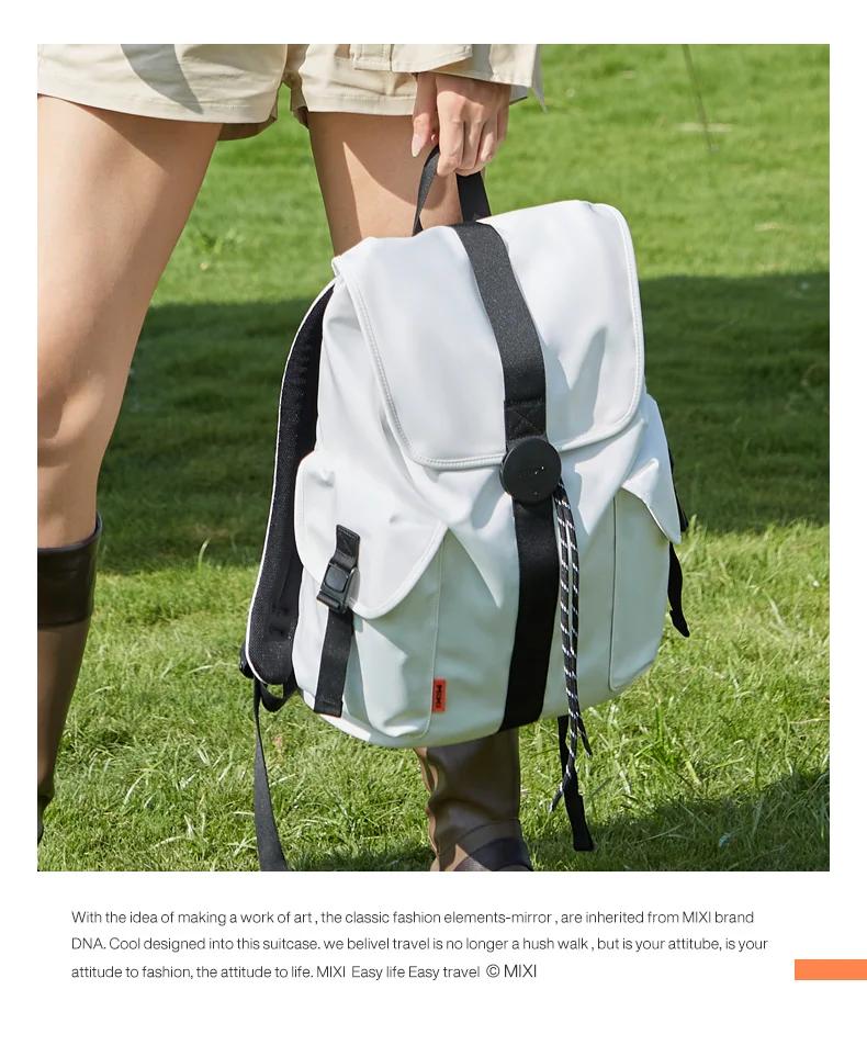 Mixi 16 Laptop Backpack Women Men Waterproof Lightweight Casual Weekender Travel Bags College Students Rucksack 17 Inch White | Fugo Best