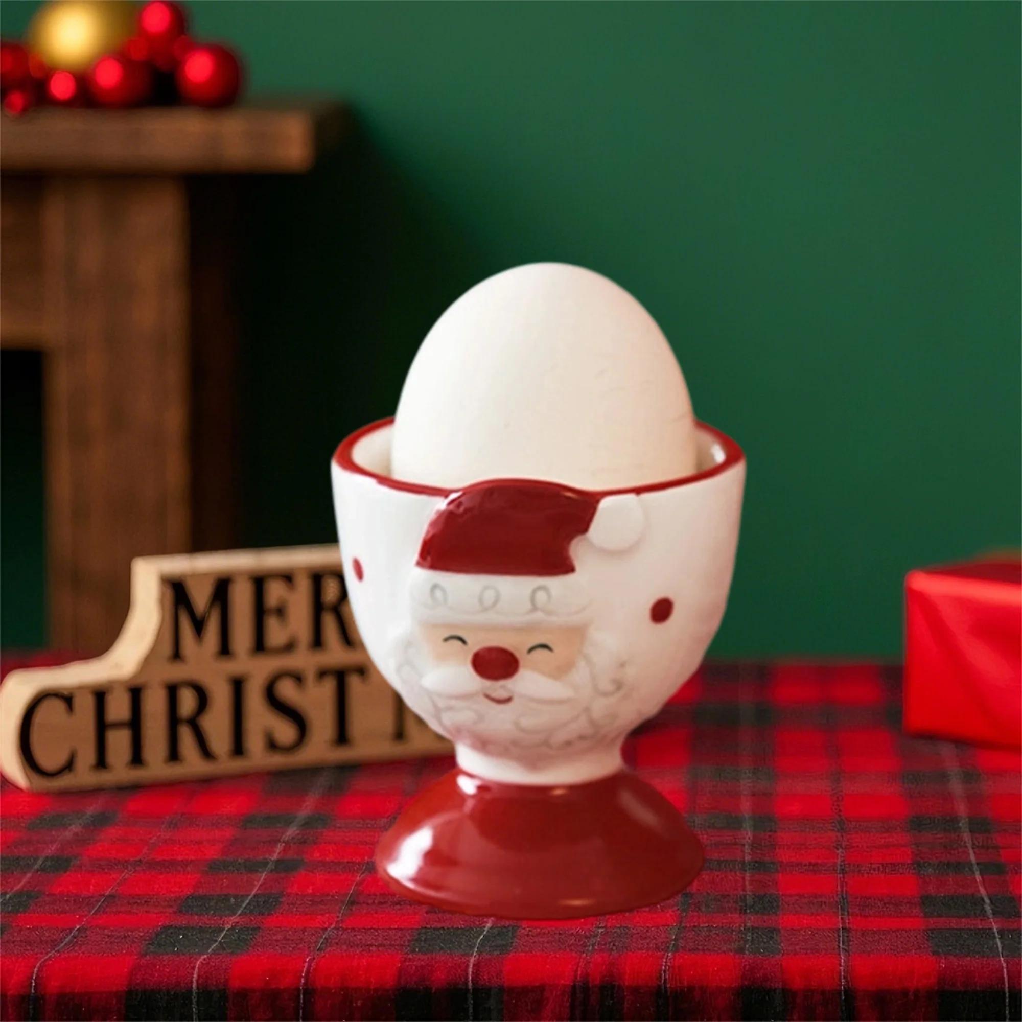 Festive Christmas Ceramic Mug Set with Adorable Santa and Reindeer Design for Home Kitchen Holiday Decor | Fugo Best