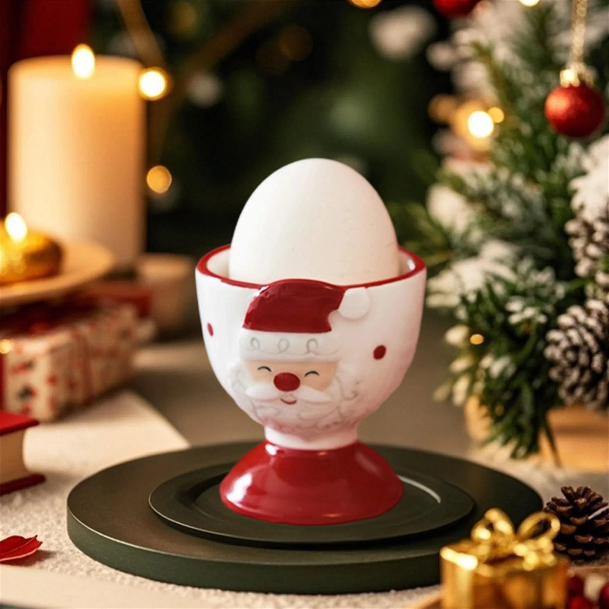 Festive Christmas Ceramic Mug Set with Adorable Santa and Reindeer Design for Home Kitchen Holiday Decor | Fugo Best