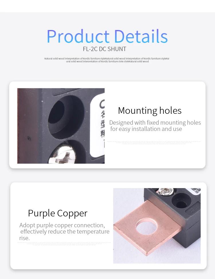 CG FL-2C 10A20A15A30A40A50A60A75A100A 75mV Digital Voltage Meter DC Analog Ammeter Current Shunt Resistor Manufacturer With Base | Fugo Best