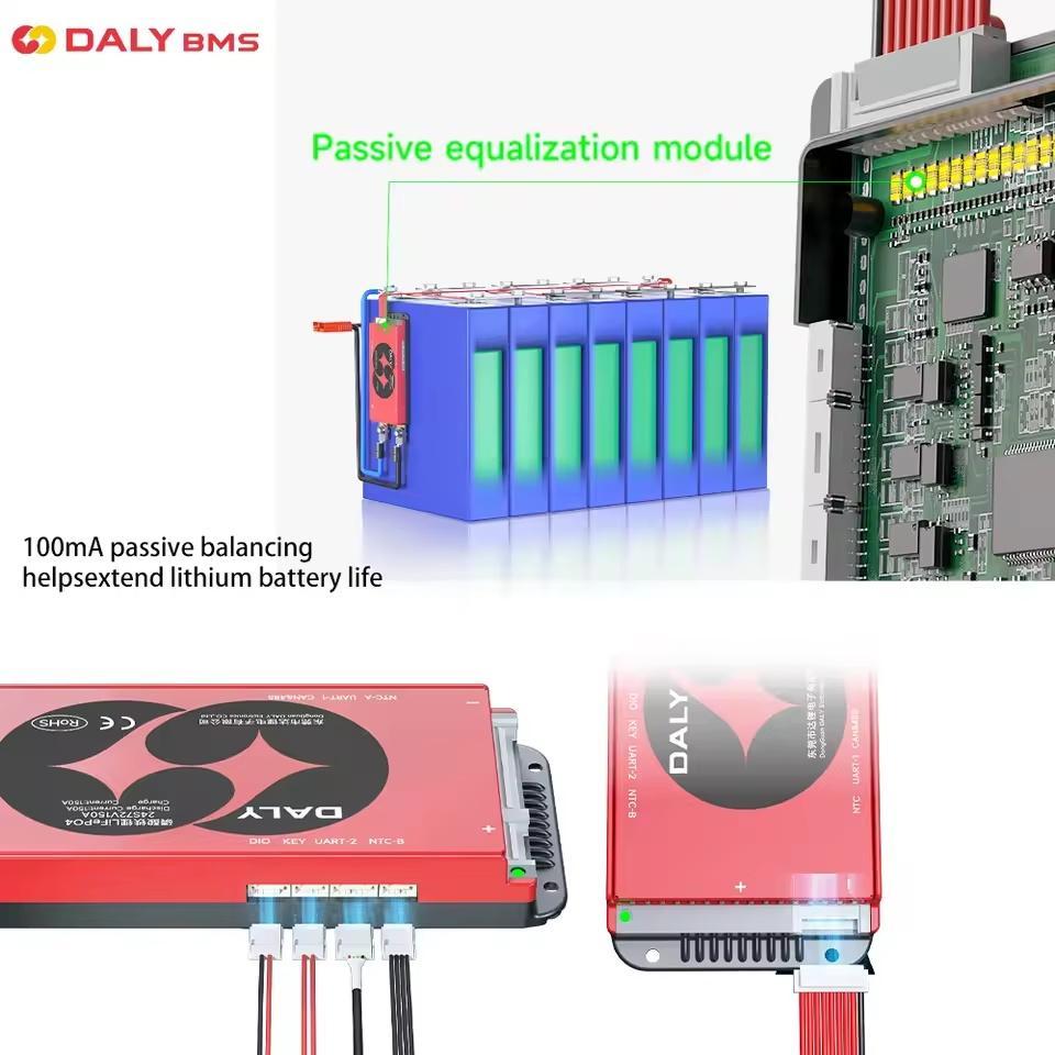  Daly BMS Smart BMS LiFePo4 4S 12V BMS 8S 24S 72V 48V 16S 40A 60A 100A 150A 200A 250A 300A 3.7V Li-Ion BMS 7S 13S 14S 3.2V BMS | Fugo Best