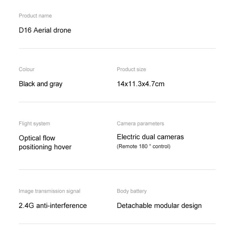 Xiaomi D16 Mini Drone 8K HD Dual Camera Profesional 180ç°ž Electric Adjustable GPS Positioning Obstacle avoidance Bushless UAV | Fugo Best
