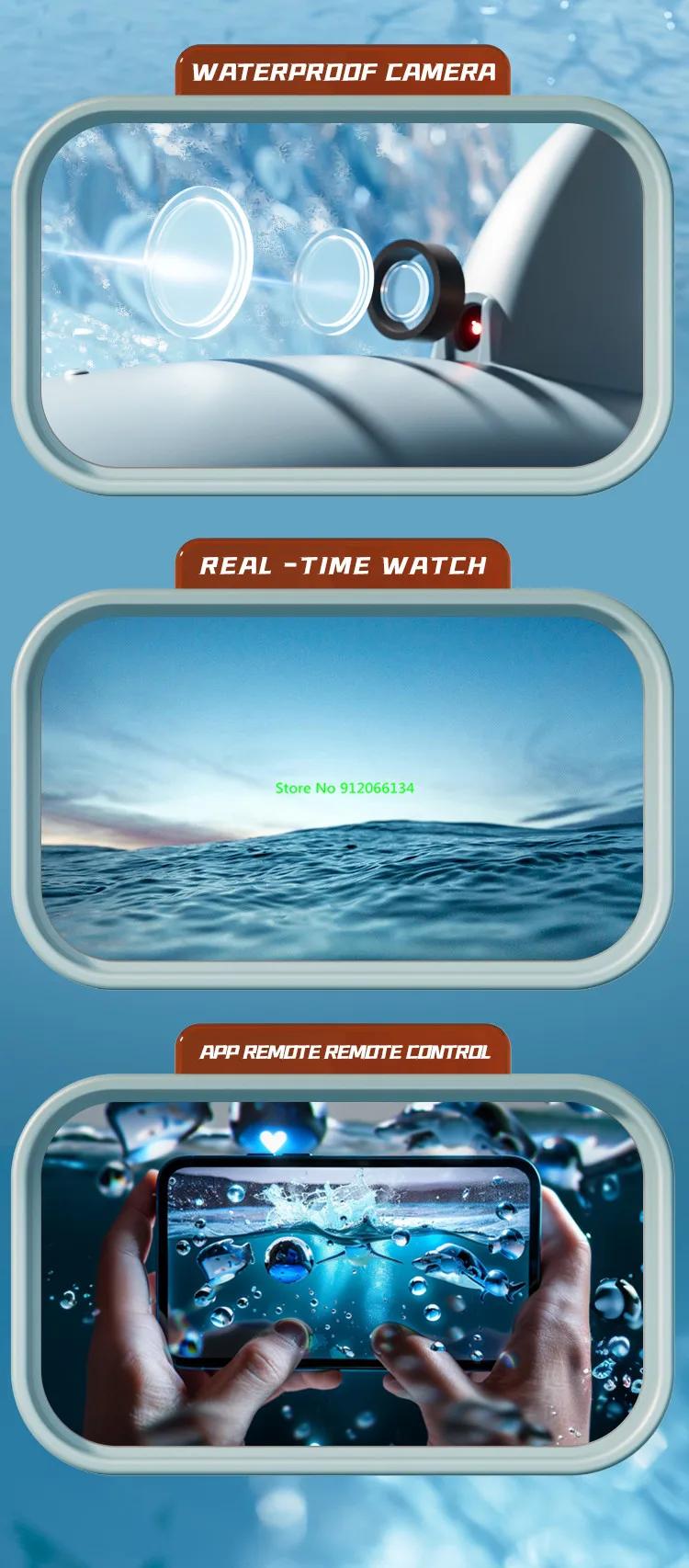 Simulated Waterproof HD Camera WIFI FPV RC Shark Boat 2.4G LED Lighting Swing Off Water Sensing Remote Control Boat Shark Animal | Fugo Best