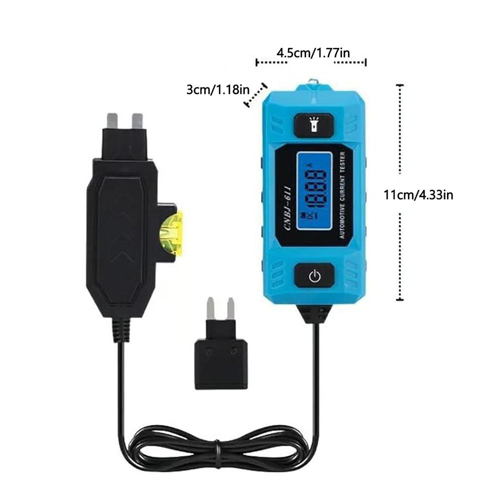 Automotive Circuit Fault Probe Tester 12V LCD screen Car Current Tester,20A/DC 48V Car Relay Fuse Blade Checker Diagnostic Tools | Fugo Best