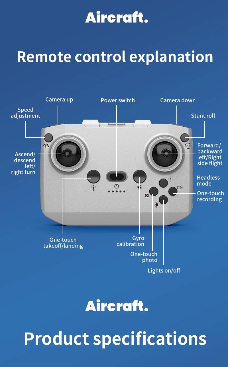  New H135 Mini Drone WIFI FPV Hover Professional 4K Camera Pocket Coloful Lights Dron Rc Plane Foldable Quadcopter RC Toys Gifts | Fugo Best