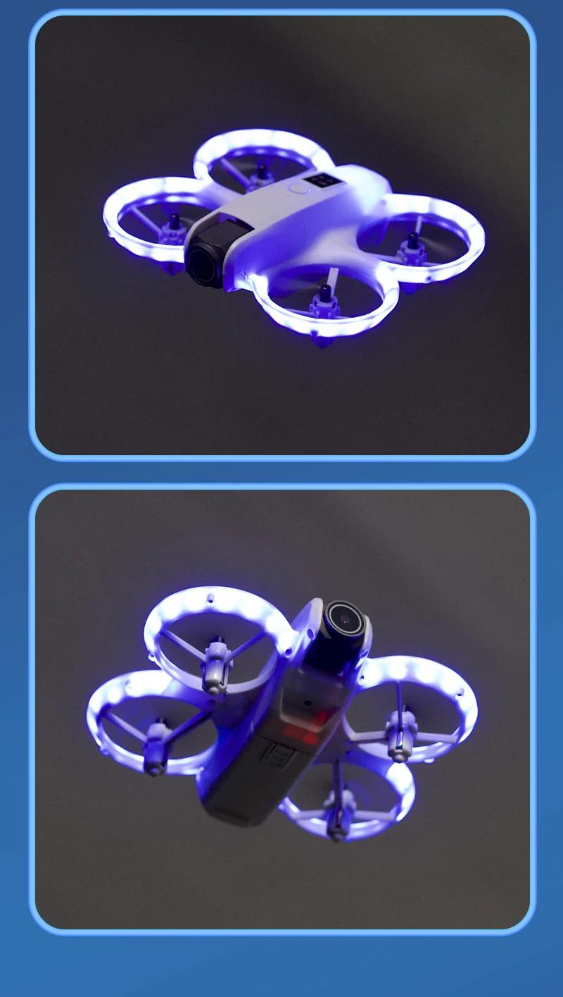  New H135 Mini Drone WIFI FPV Hover Professional 4K Camera Pocket Coloful Lights Dron Rc Plane Foldable Quadcopter RC Toys Gifts | Fugo Best