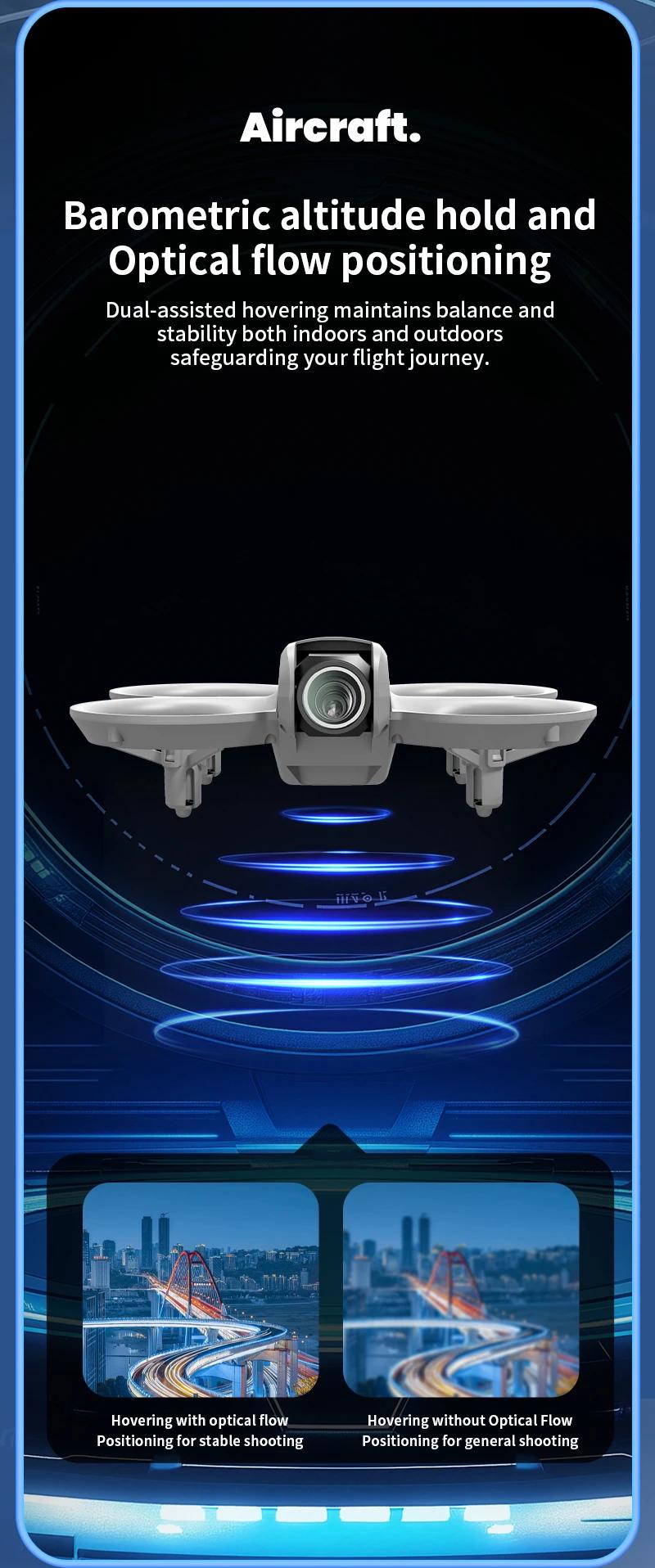  New H135 Mini Drone WIFI FPV Hover Professional 4K Camera Pocket Coloful Lights Dron Rc Plane Foldable Quadcopter RC Toys Gifts | Fugo Best