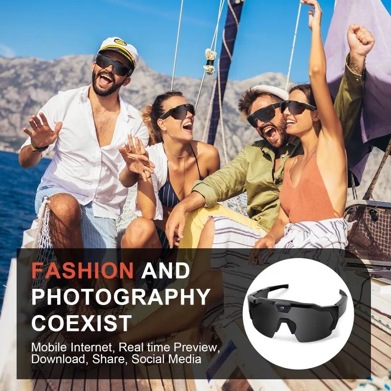  NEW HD Video Glasses Action Camera Sunglasses Smart Glasses Sports Glasses Outdoor Bicycle Motorcycle Driver Recorder Walk Cam | Fugo Best