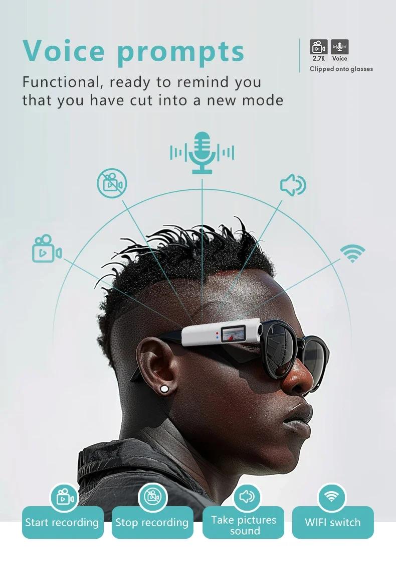 2026 FPV Eyeglasses 4K Video Shooting Micro-camera HD WiFi Intelligent Headset Glasses Video&Sound Recording WiFi APP | Fugo Best