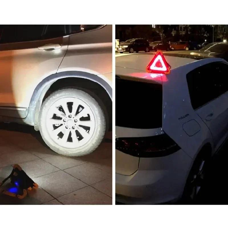 Solar Emergency Triangle Light for Car, 3-in-1 Warning Lamp with Flashing Alarm, Portable Safety Light for Breakdown & Outdoors | Fugo Best