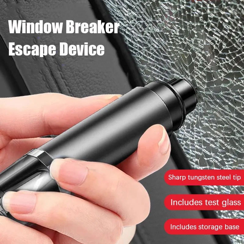 Portable Car Safety Hammer Emergency Window Glass Breaker Seat Belt Cutter High Hardness Tungsten Steel Rescue Tool Accessories | Fugo Best