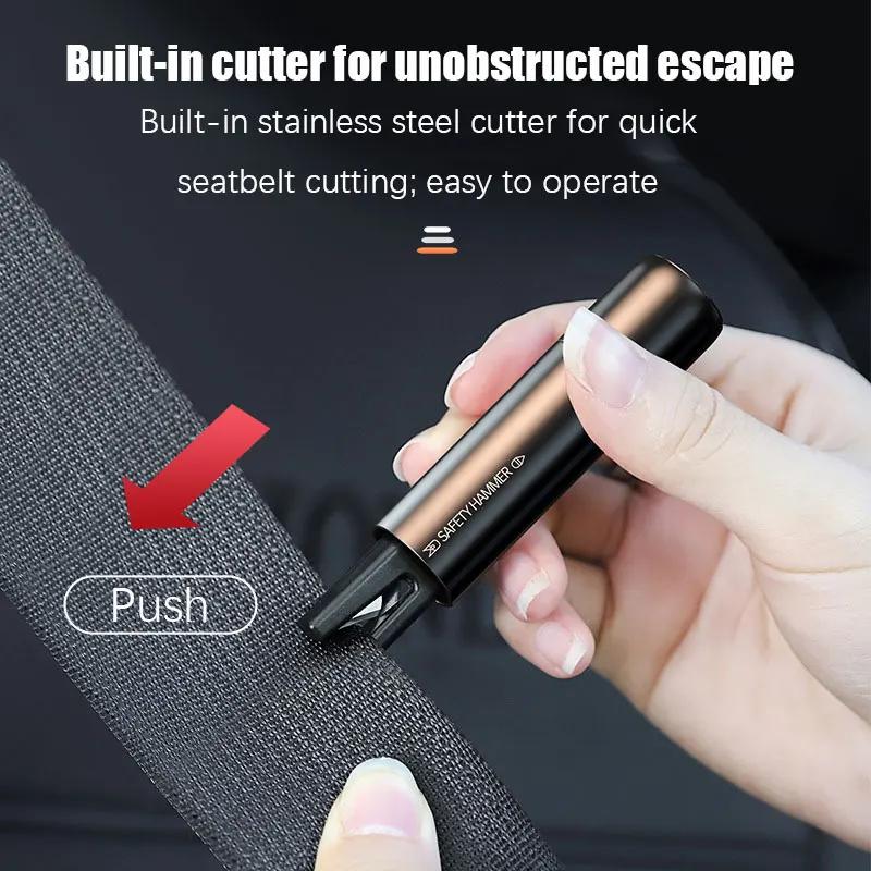Portable Car Safety Hammer Emergency Window Glass Breaker Seat Belt Cutter High Hardness Tungsten Steel Rescue Tool Accessories | Fugo Best
