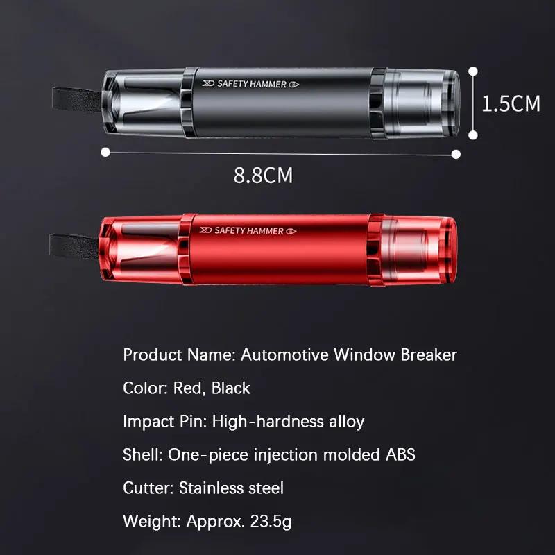 Portable Car Safety Hammer Emergency Window Glass Breaker Seat Belt Cutter High Hardness Tungsten Steel Rescue Tool Accessories | Fugo Best