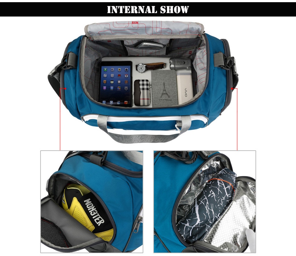 Waterproof 40L Dry Wet Gym Bags For Fitness Travel Shoulder Bag Handbag Big Outdoor Sports Shoes Yoga Bag For Women Men Training | Fugo Best