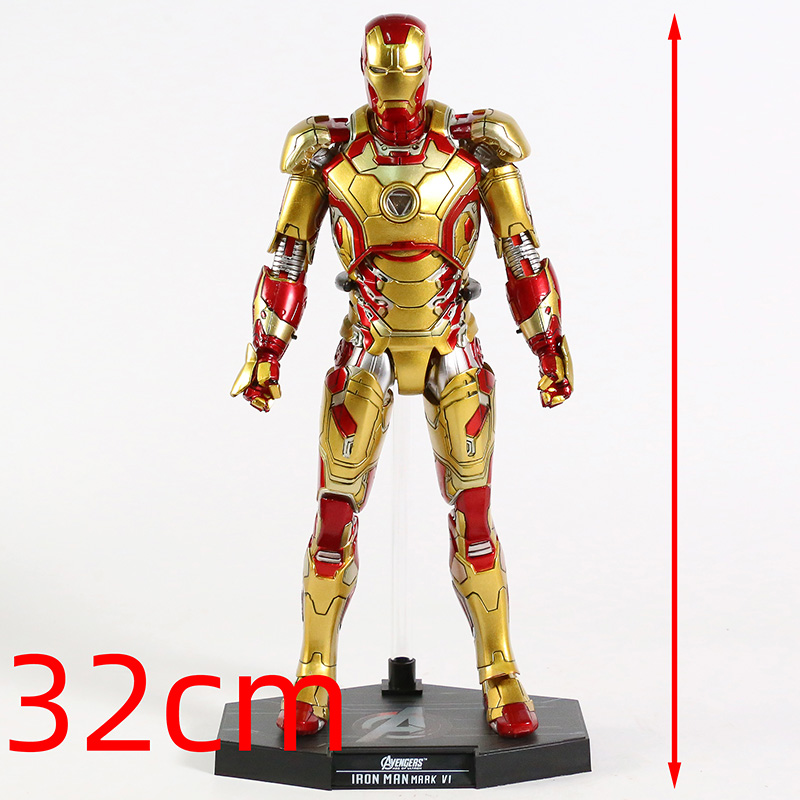 Hot Toys Iron Man Mark XLII MK 42 XLIII 43 with LED Light 1/6 Scale PVC Figure Collectible Model Toy | Fugo Best