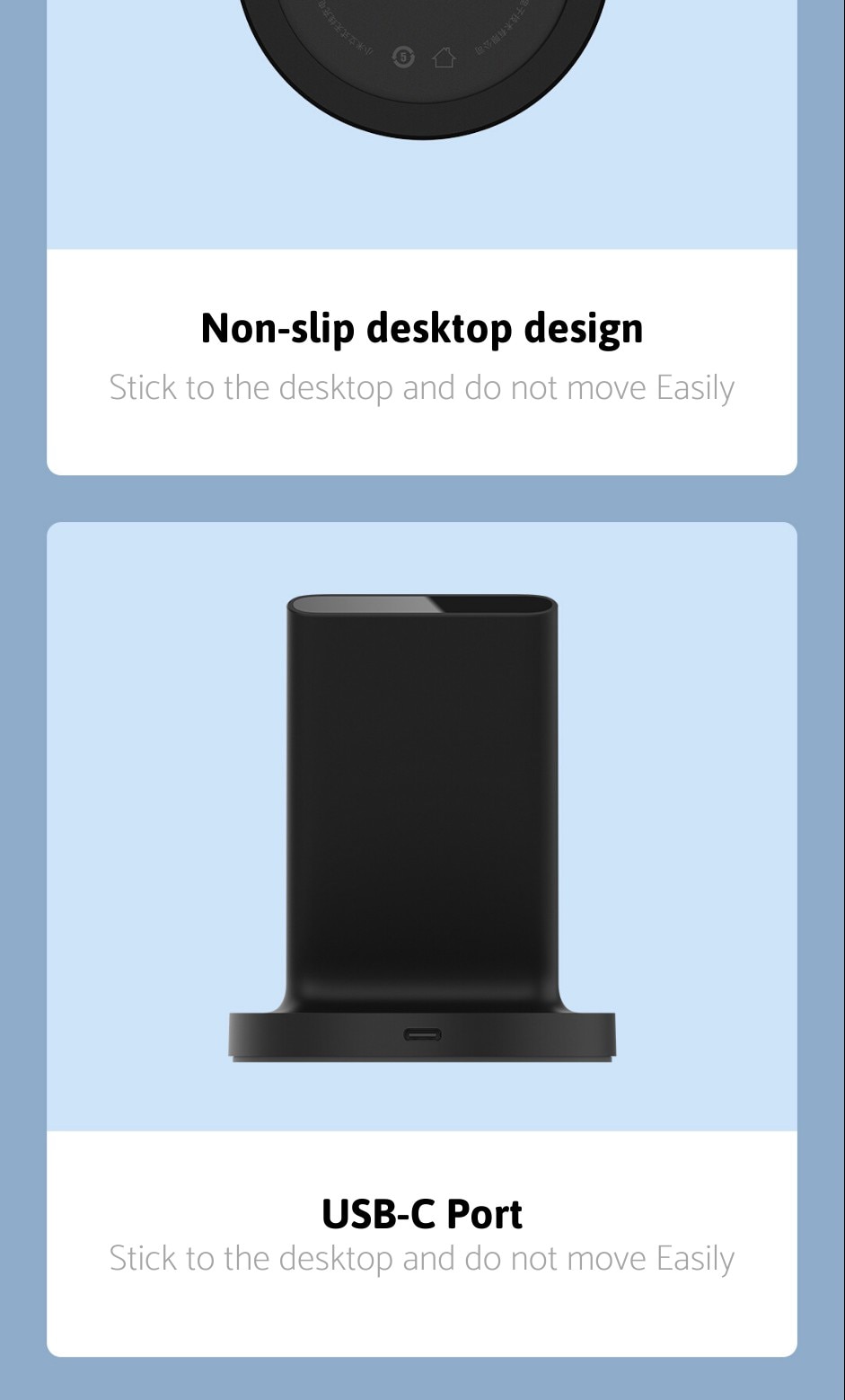 Xiaomi Wireless Charger 20W Max Qi Fast Wireless Charging Stand Horizontal for Mi 9 Pro (20W) MIX 2S Samsung S10 S20 | Fugo Best