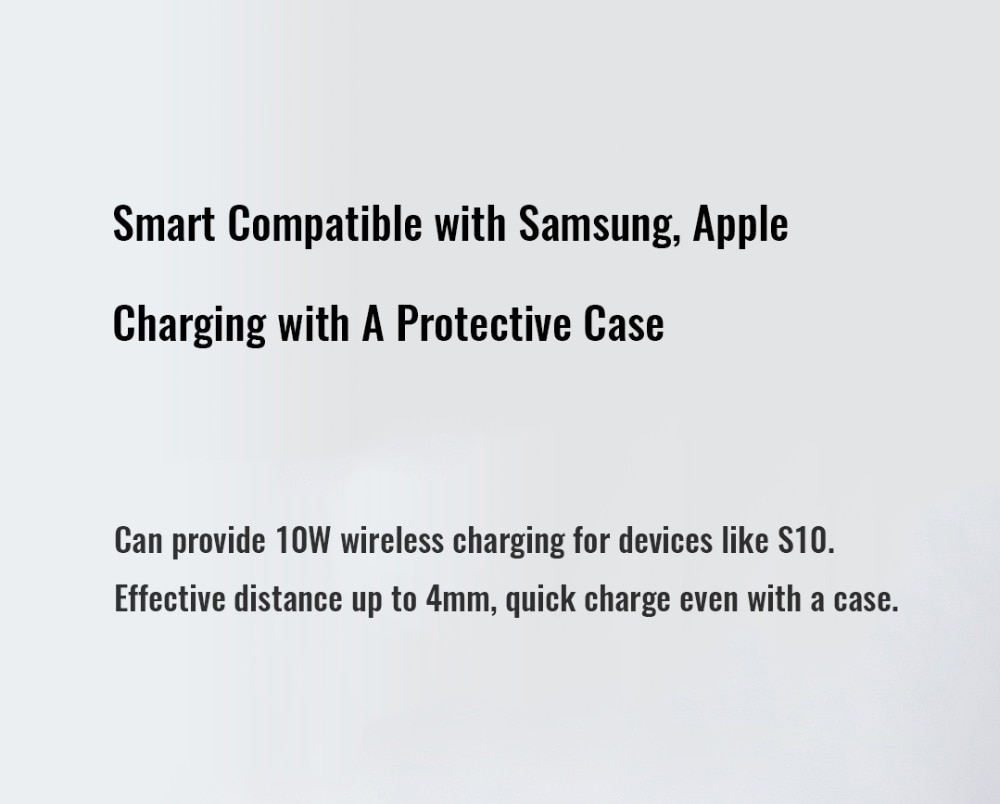 Xiaomi Wireless Charger 20W Max Qi Fast Wireless Charging Stand Horizontal for Mi 9 Pro (20W) MIX 2S Samsung S10 S20 | Fugo Best