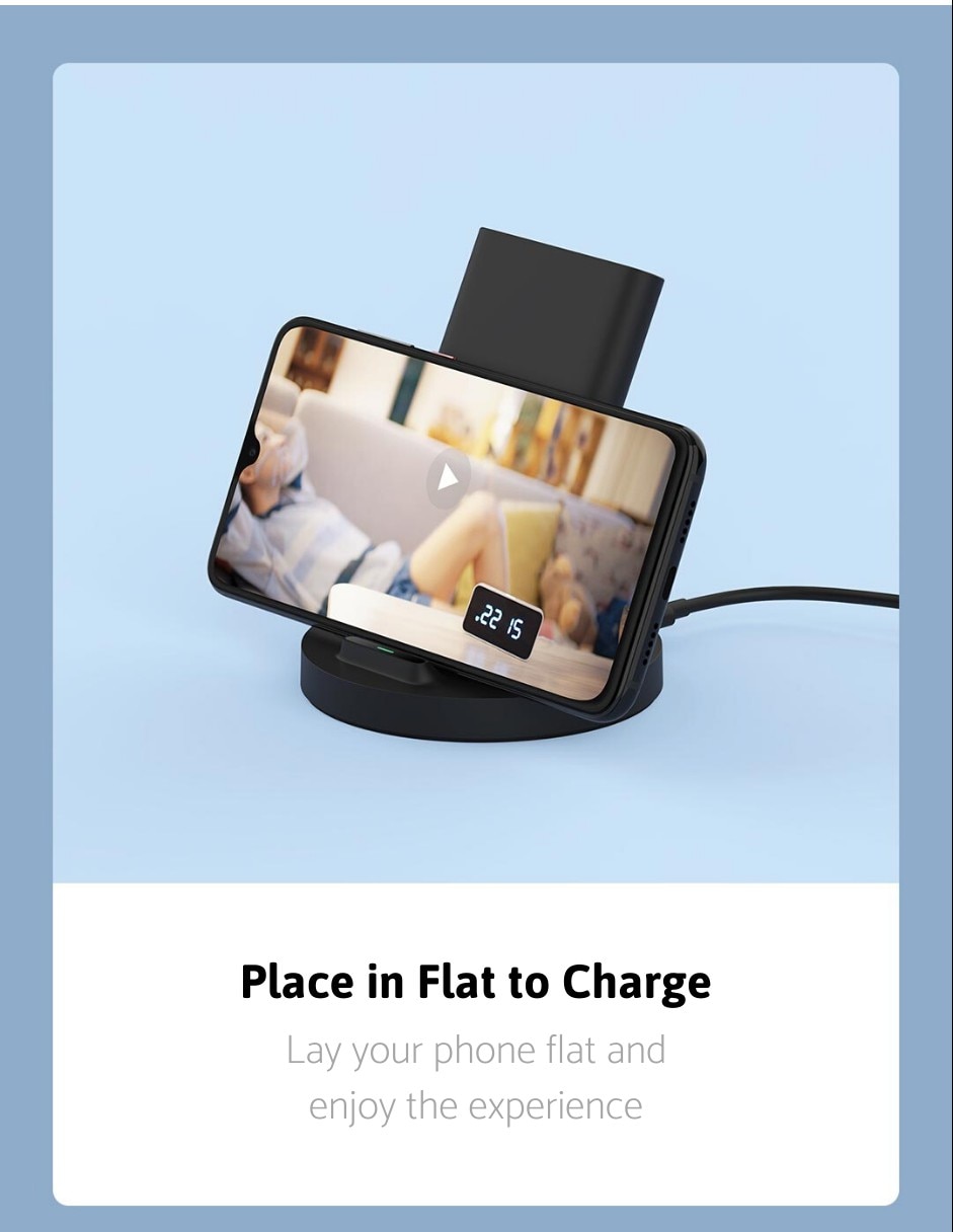 Xiaomi Wireless Charger 20W Max Qi Fast Wireless Charging Stand Horizontal for Mi 9 Pro (20W) MIX 2S Samsung S10 S20 | Fugo Best