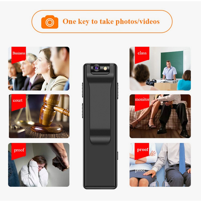 Vandlion A3 Mini Digital Camera HD Flashlight Micro Cam Magnetic Body Camera Motion Detection Snapshot Loop Recording Camcorder | Fugo Best