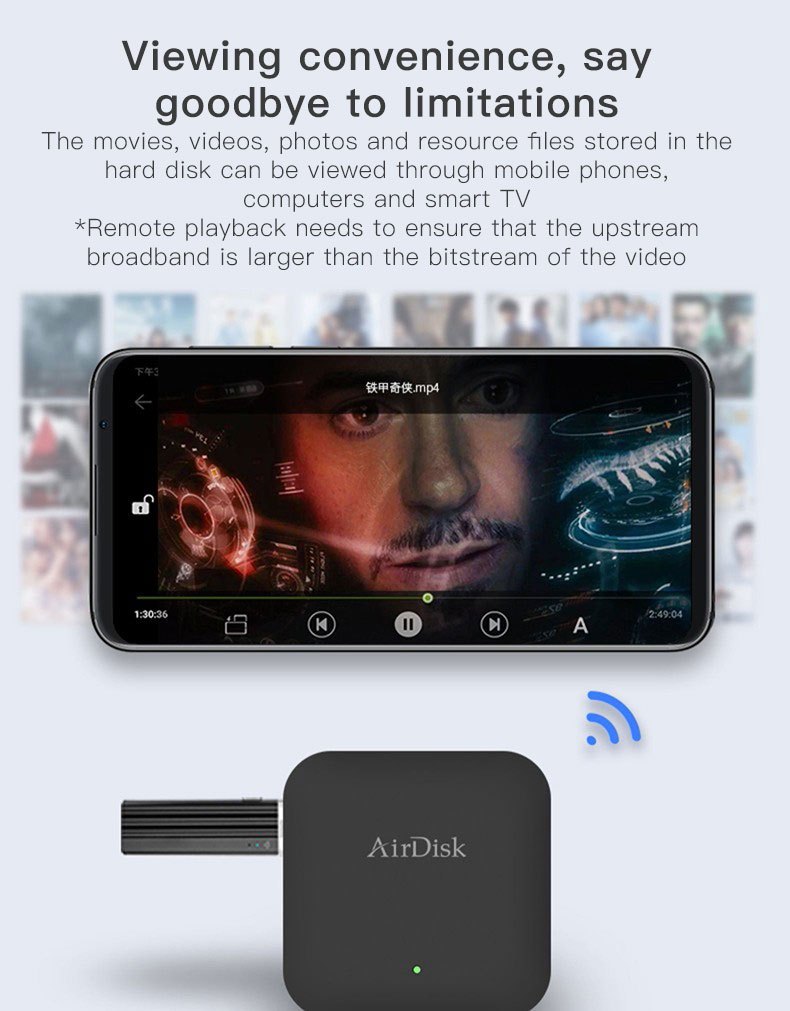 AirDisk NAS Q1 mobile hard disk box home network storage server cloud storage private cloud local area network | Fugo Best