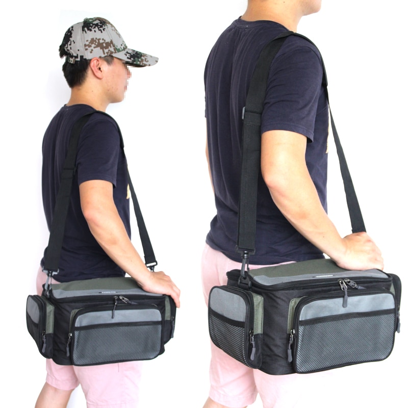 Multifunctional Fishing Bag Oxford Fishing Reel Lure Gear Storage Case Outdoor Carp Fishing Tackle Shoulder Crossbody Bags PJ139 | Fugo Best