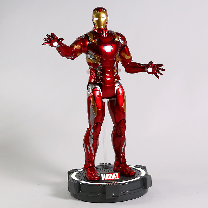 Captian America Civil War Iron Man PVC Action Figure Collectible Model Toy with Light | Fugo Best