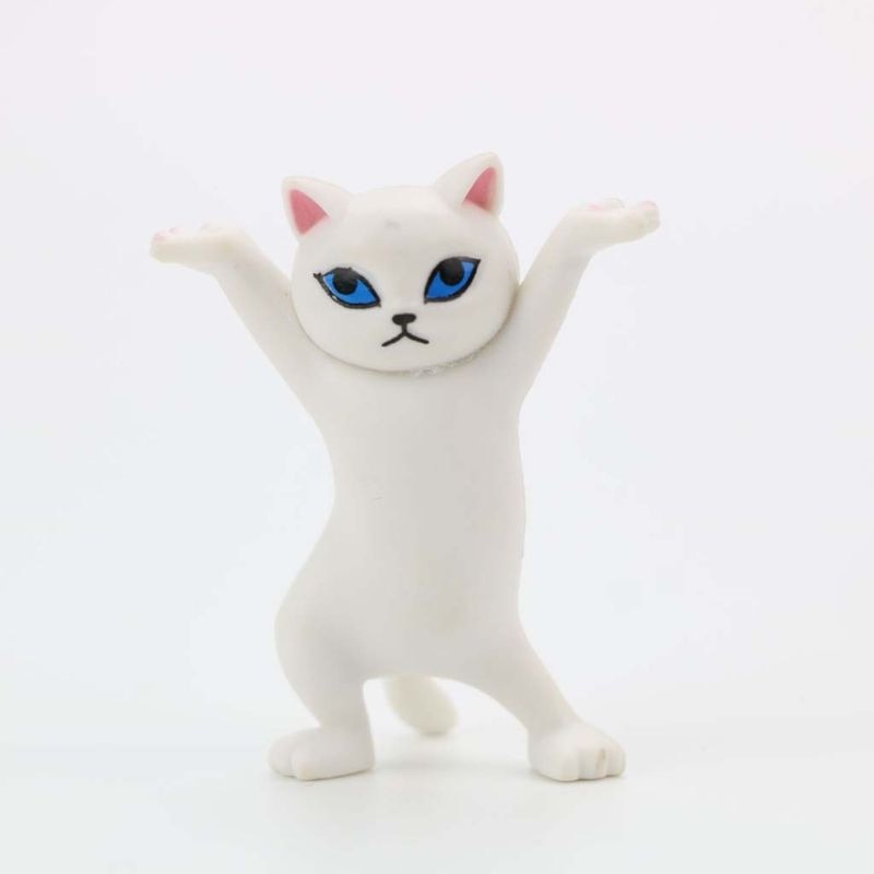 Cat pen holder black cat without coffin bracket Kids Funny Cat Pen Holder Kids Adult Doll Toy Gift Weightlifting Cat Pen holders | Fugo Best