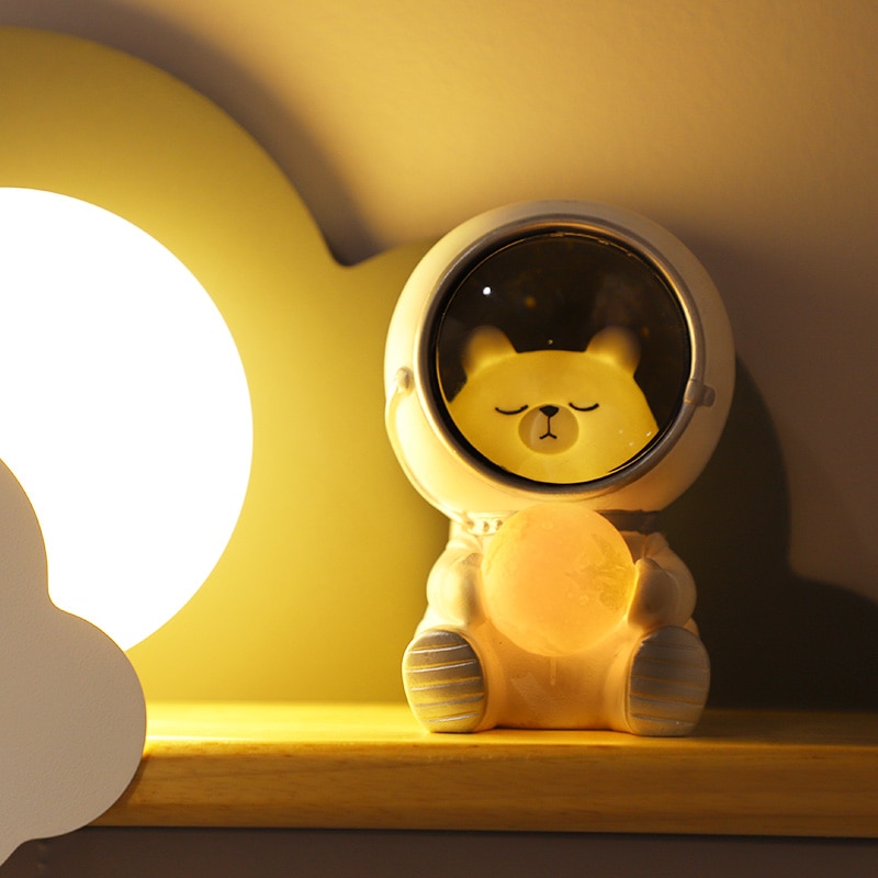 Astronaut Night Light Creative Cute Galaxy Guardian Pet Lamp Planet lights Decoration For Home Bedroom Kids Toys Birthday Gifts | Fugo Best