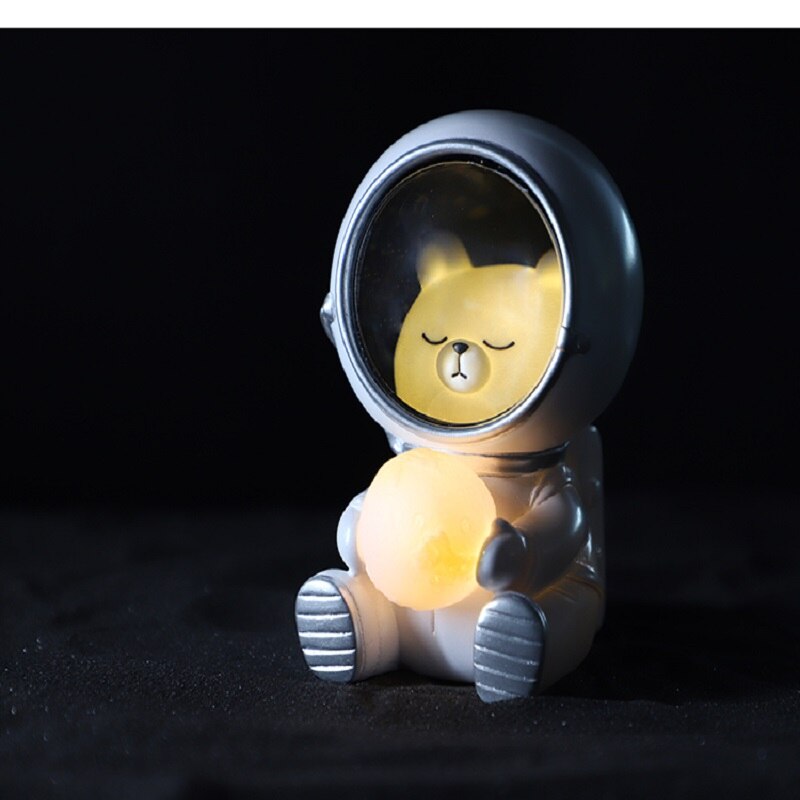 Astronaut Night Light Creative Cute Galaxy Guardian Pet Lamp Planet lights Decoration For Home Bedroom Kids Toys Birthday Gifts | Fugo Best