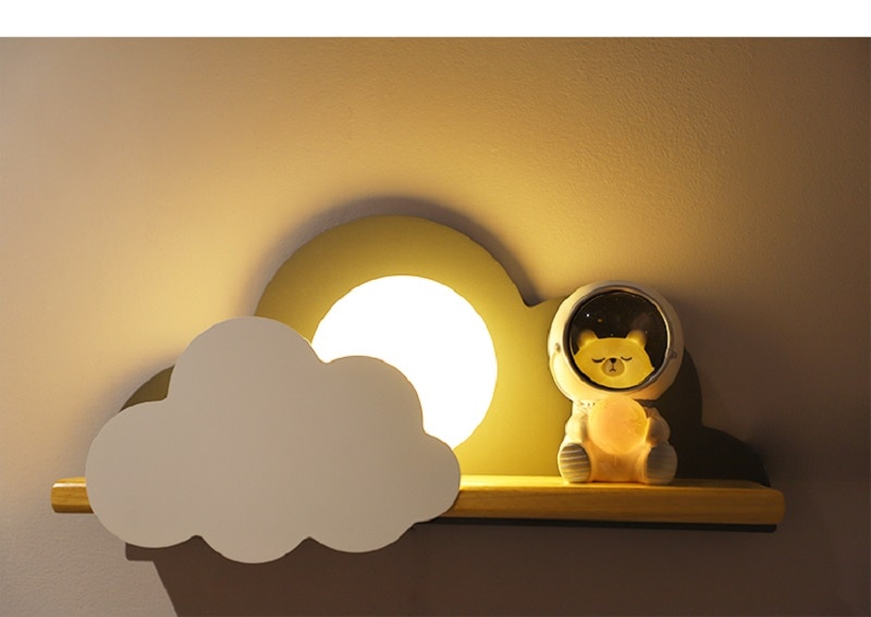Astronaut Night Light Creative Cute Galaxy Guardian Pet Lamp Planet lights Decoration For Home Bedroom Kids Toys Birthday Gifts | Fugo Best
