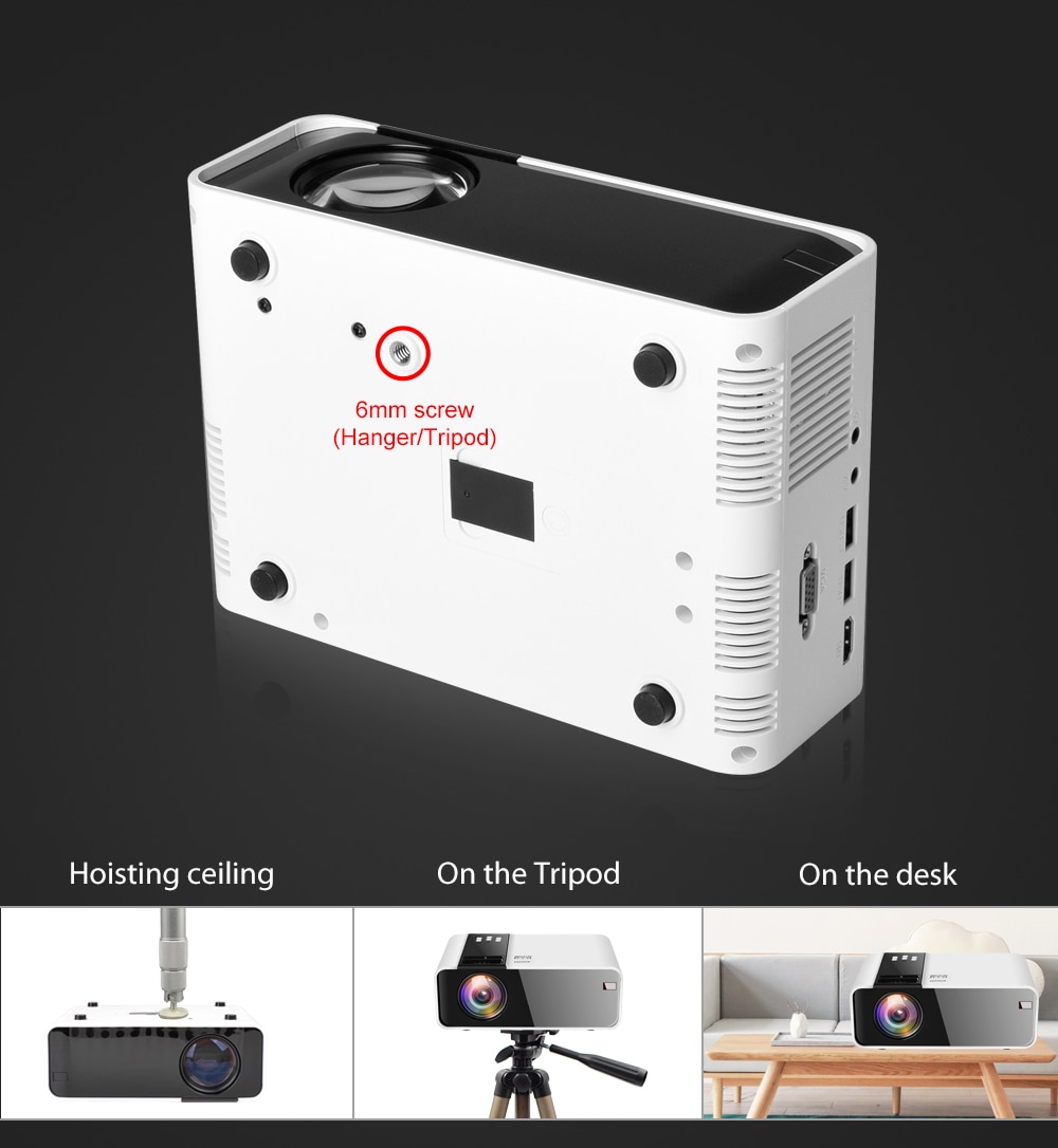ThundeaL HD Mini Projector TD90 Native 1280 x 720P LED Android WiFi Projector Video Home Cinema 3D Smart Movie Game Proyector | Fugo Best