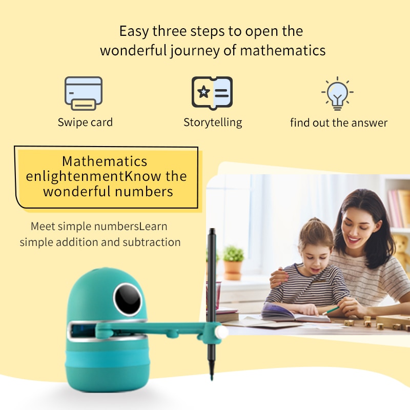 Hot Selling Quincy Magic Q Drawing Robot Kids Educational Toys Student Learning Draw Tools Robot Puzzle Toys kids Birthday Gift | Fugo Best