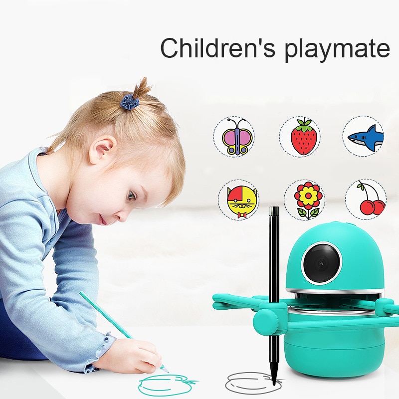 Hot Selling Quincy Magic Q Drawing Robot Kids Educational Toys Student Learning Draw Tools Robot Puzzle Toys kids Birthday Gift | Fugo Best